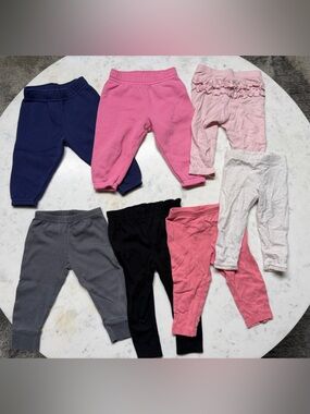 Baby girl Leggings & Joggers - Pink, Navy, Gray, Black, Light Pink